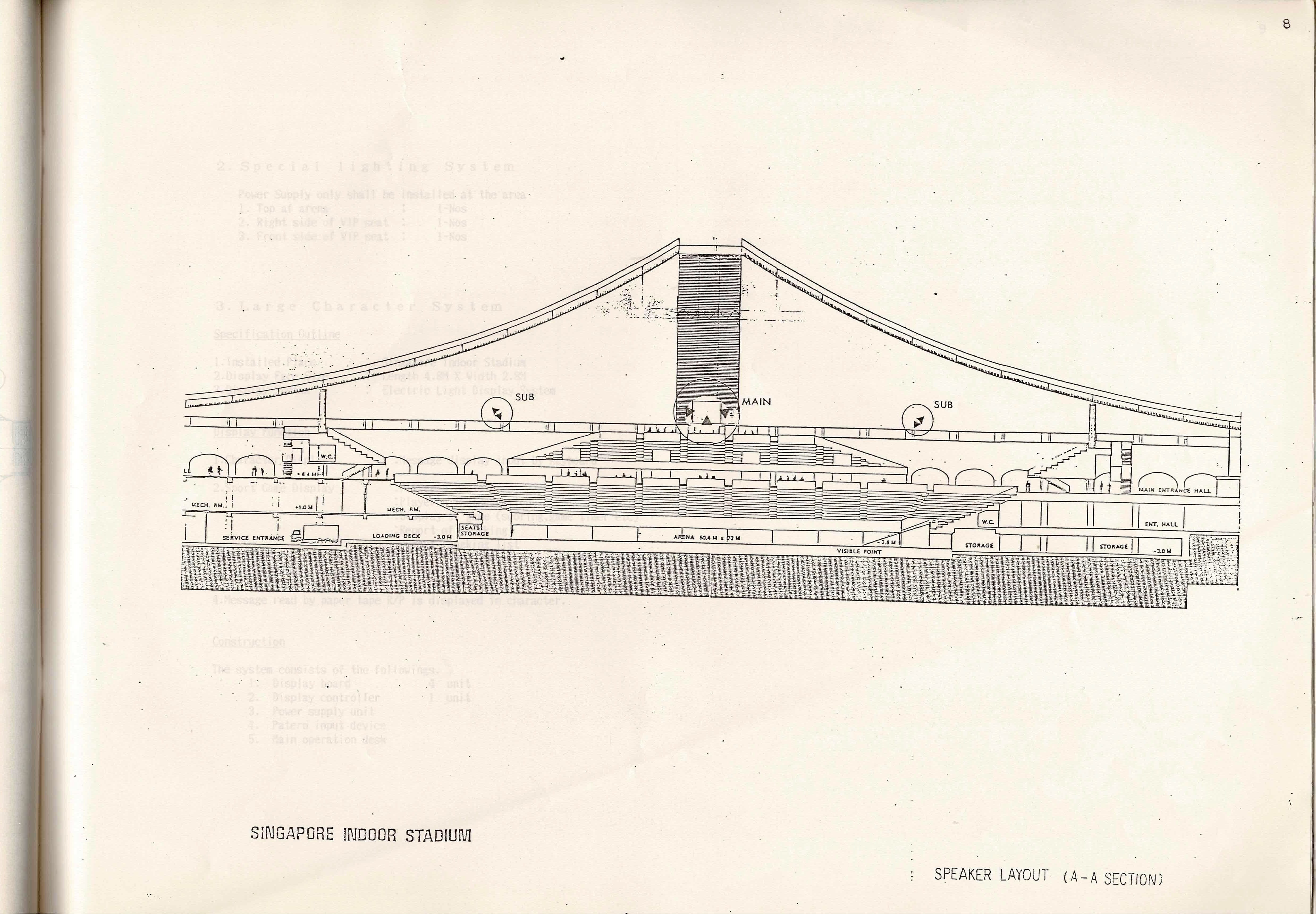 Original architectural working drawing developed in partnership with Pritzker prize-winning architect Kenzo Tange.
